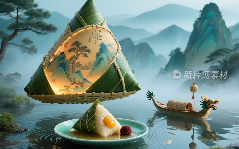 端午节创意插画