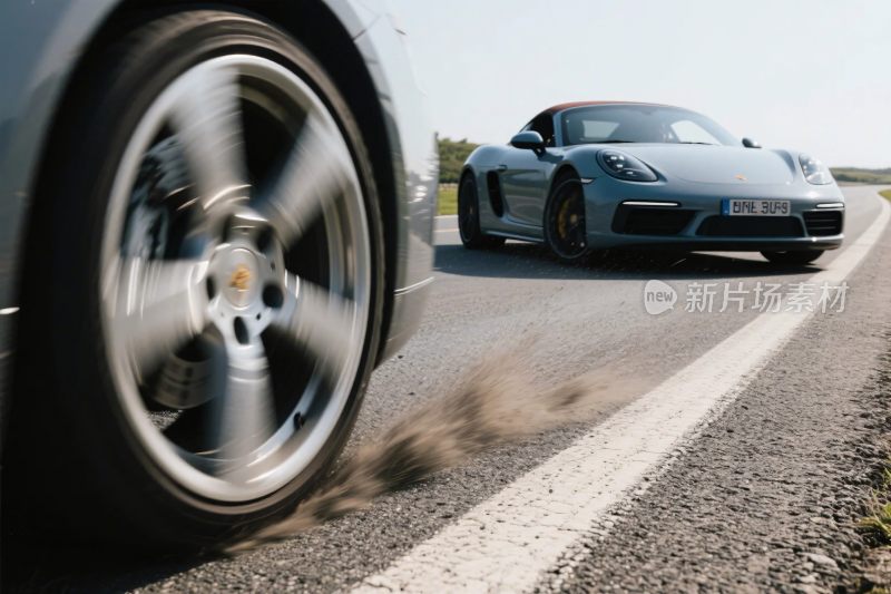 汽车行驶公路特写