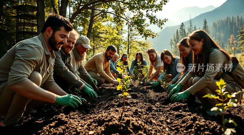 种树造林共筑绿色未来