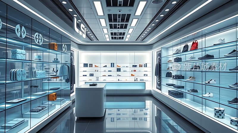 现代时尚鞋店高端购物体验