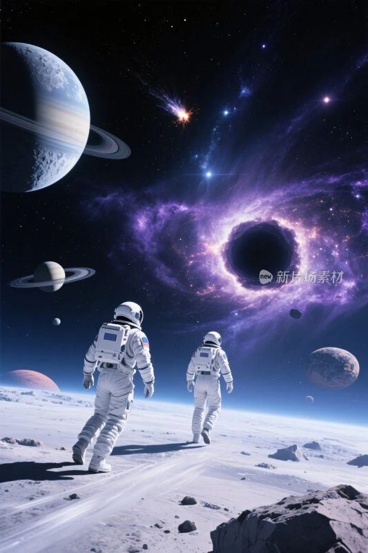 宇宙太空宇航员场景