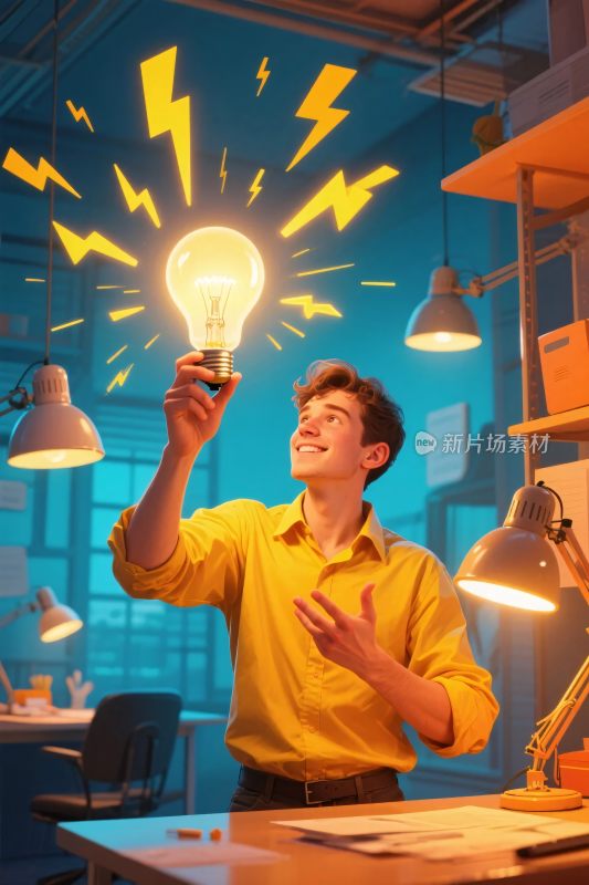 创意灵感闪现瞬间