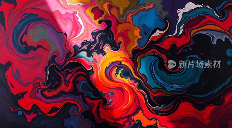 色彩斑斓的艺术漩涡