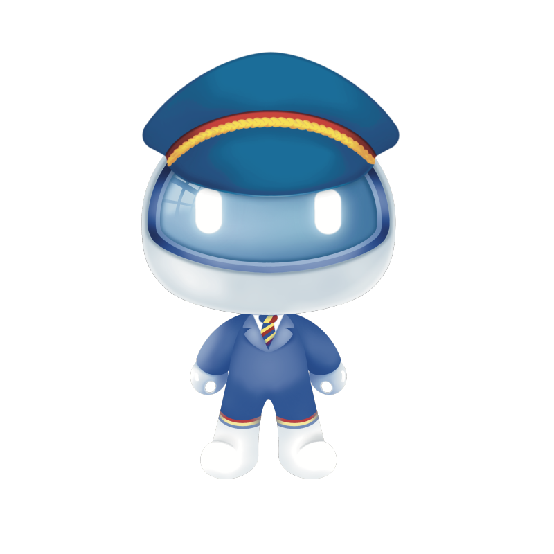 安保机器人现代电子人形机器守护安全正面