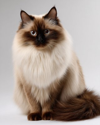 可爱长毛暹罗猫特写 可爱长毛暹罗猫特写