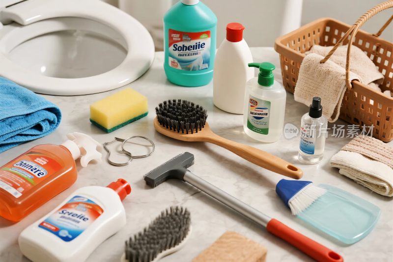 卫生间清洁用品展示