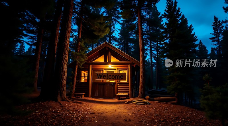 欢迎来到森林小木屋