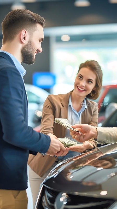 购车付款喜悦成交