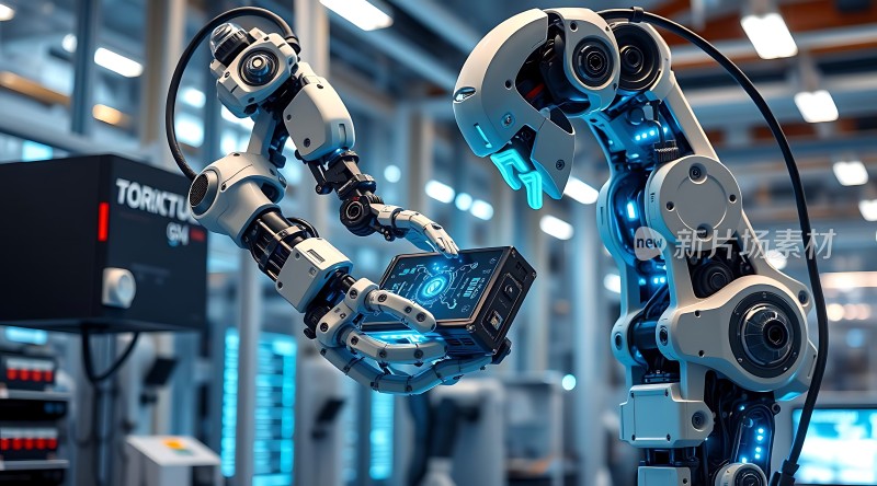 智能机器人协作工作场景