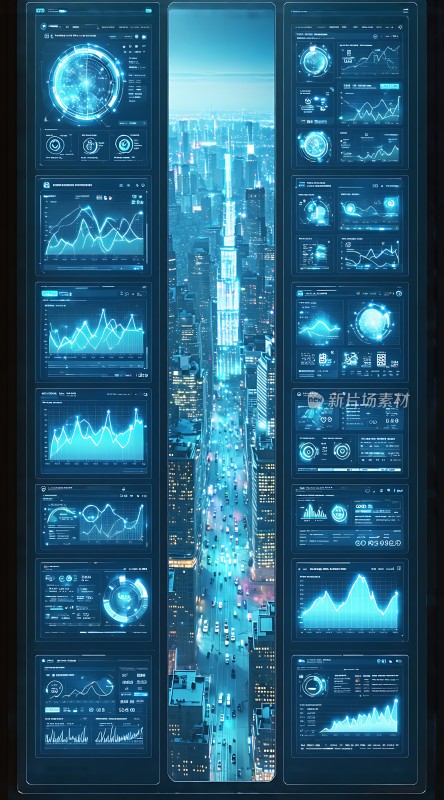 未来城市数据监控中心
