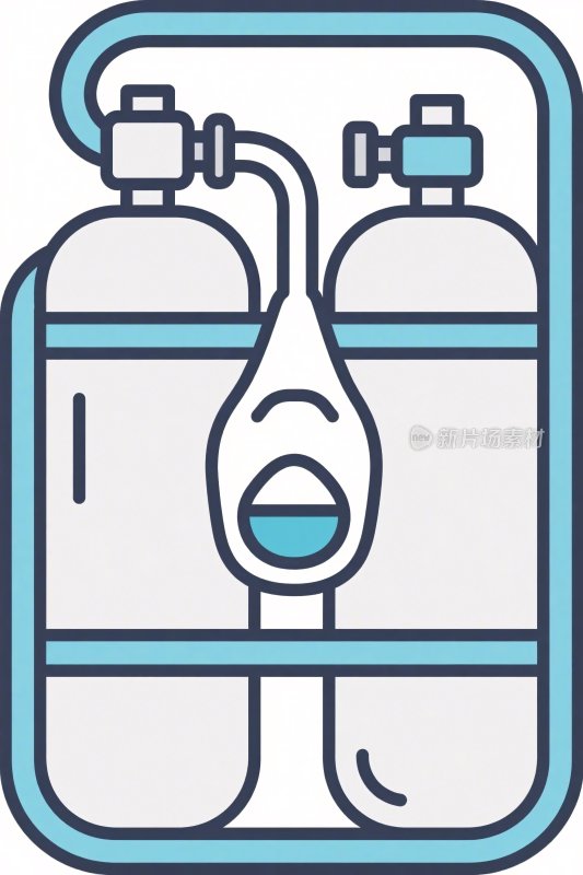 氧气面罩设备插画