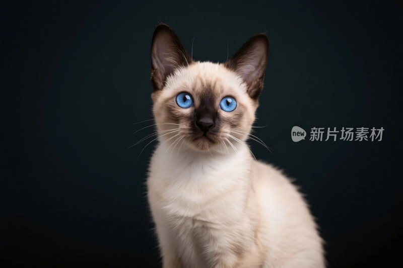 暹罗猫特写照片