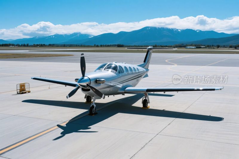 小型飞机在机场