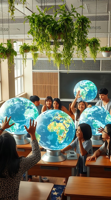 地球仪课堂互动教学