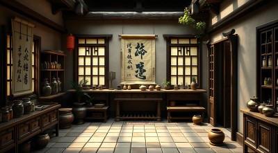 古风药铺宁静雅致 古风药铺宁静雅致