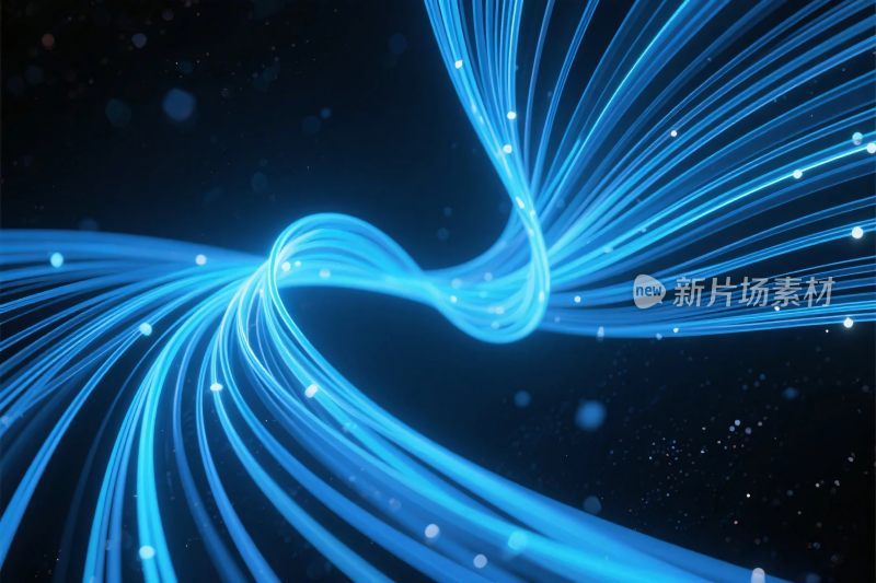 未来科技光芒插画