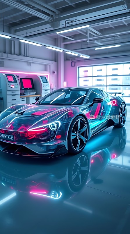 未来科技感跑车