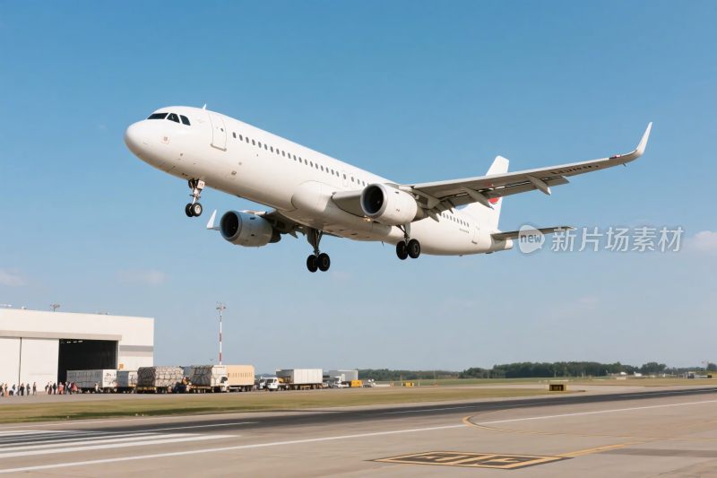 飞机起飞机场场景