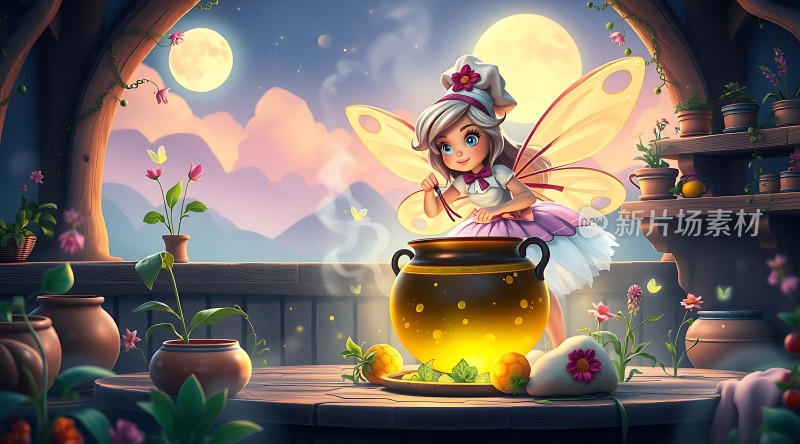 仙子夜酿魔法药水