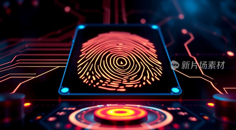 科技感十足指纹识别技术