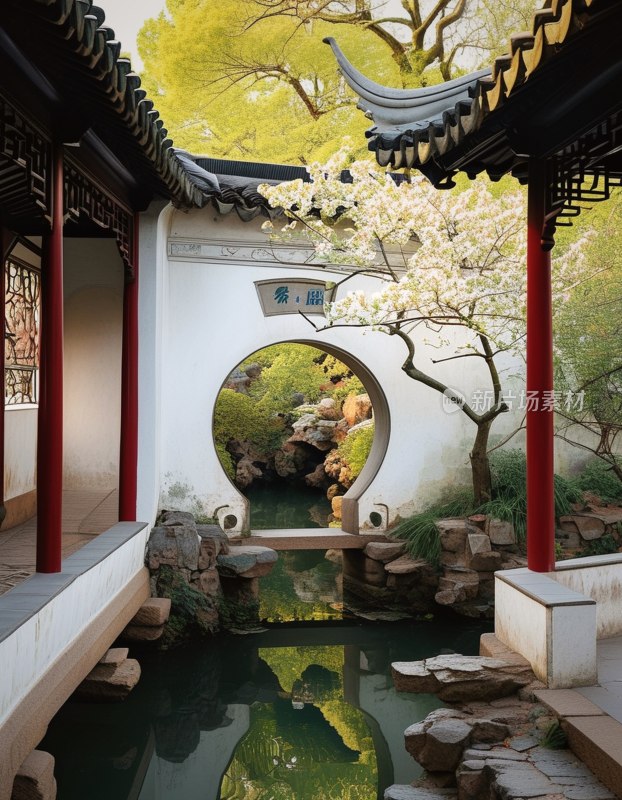 拙政园春景一角