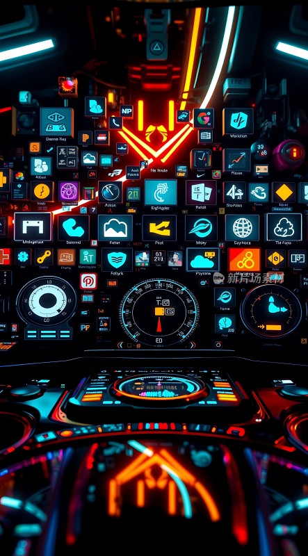 未来科技驾驶舱界面