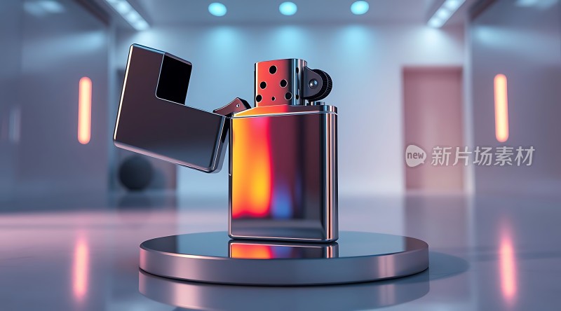 新片场素材金属打火机展示