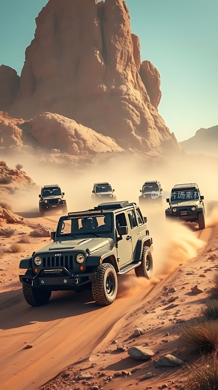 沙漠车队勇闯天涯