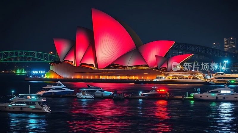悉尼歌剧院夜景