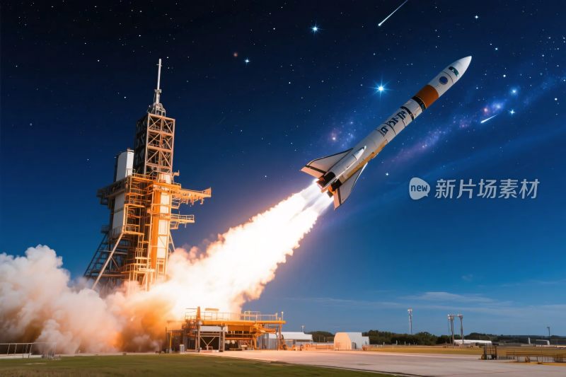 火箭发射航天场景