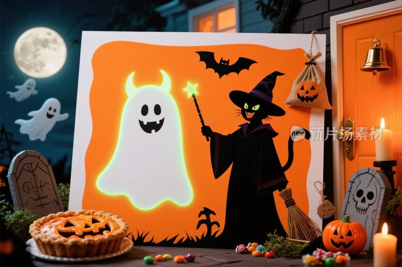 万圣节主题插画创作