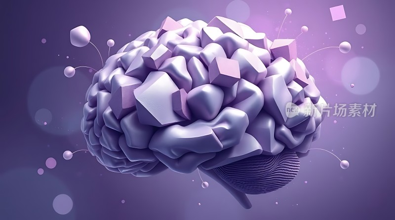 紫色立方体大脑