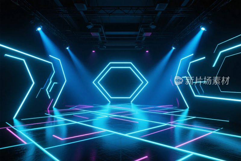 霓虹科技舞台场景
