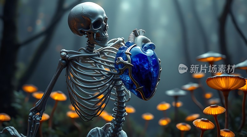 骷髅捧心奇幻森林