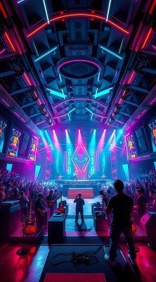 霓虹舞台上的音乐盛宴