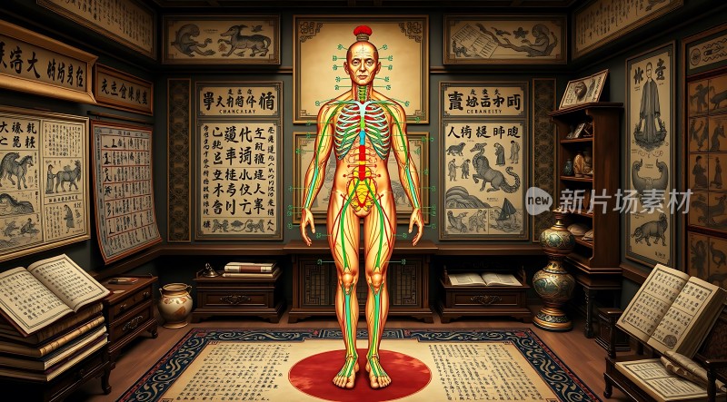 针灸经络人体图