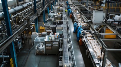 现代工厂生产流程