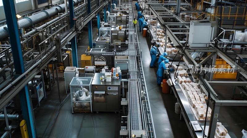 现代工厂生产流程