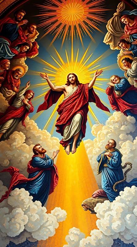 天国之光耶稣升天