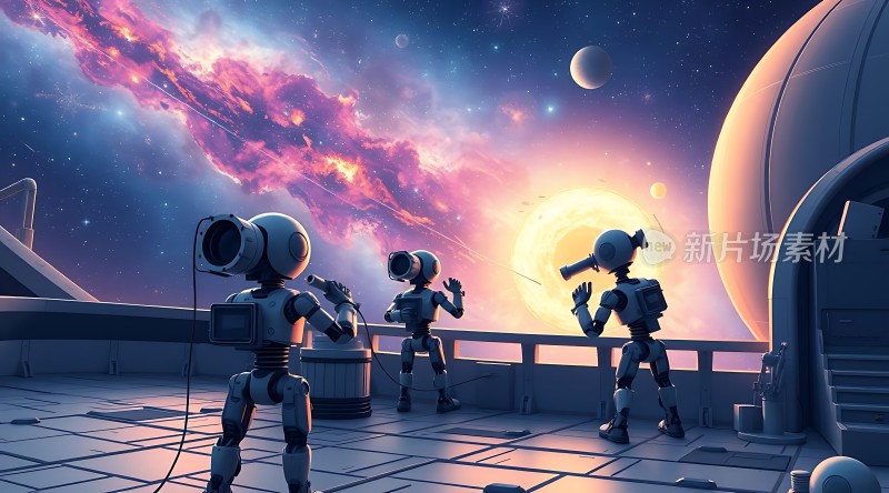 机器人探索宇宙奥秘