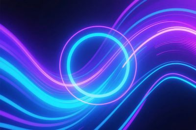 霓虹线条光效图