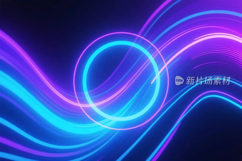 霓虹线条光效图