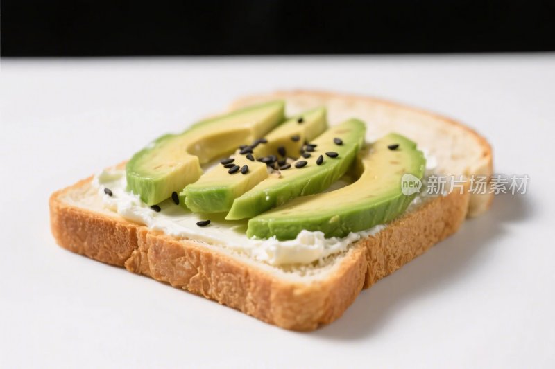 牛油果三明治美食摄影