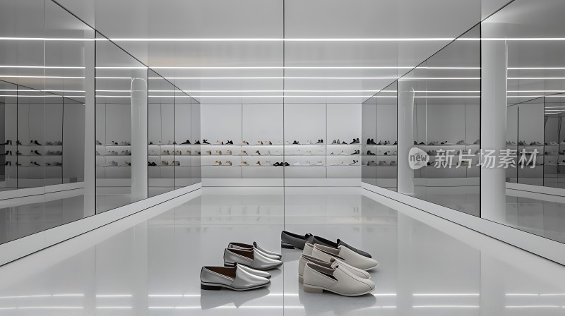 现代鞋店展示空间