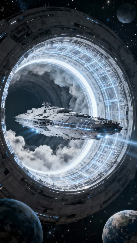 星际之门宇宙飞船穿越时空之旅