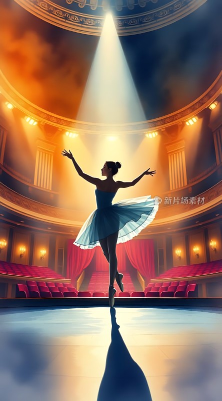 舞台上的芭蕾舞者