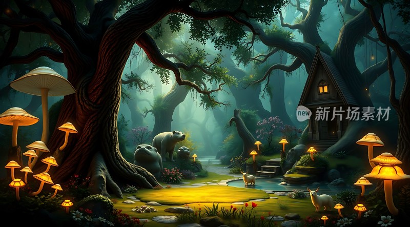 神秘森林秘境探险