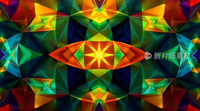 多彩几何艺术图案