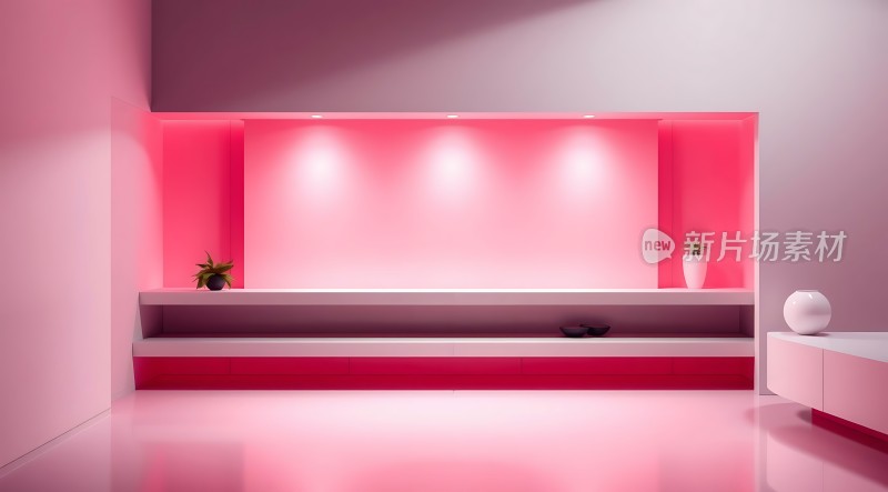 粉色梦幻空间简约现代家居设计