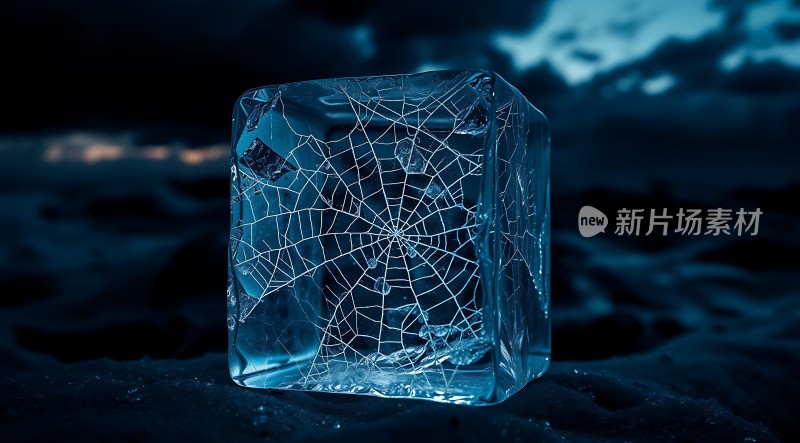 冰块中的蛛网世界